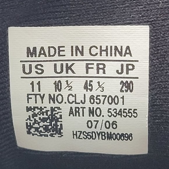 Adidas 2006 Men's Black White Athletic Shoes Art 534555 US Size 11 - Picture 8 of 8